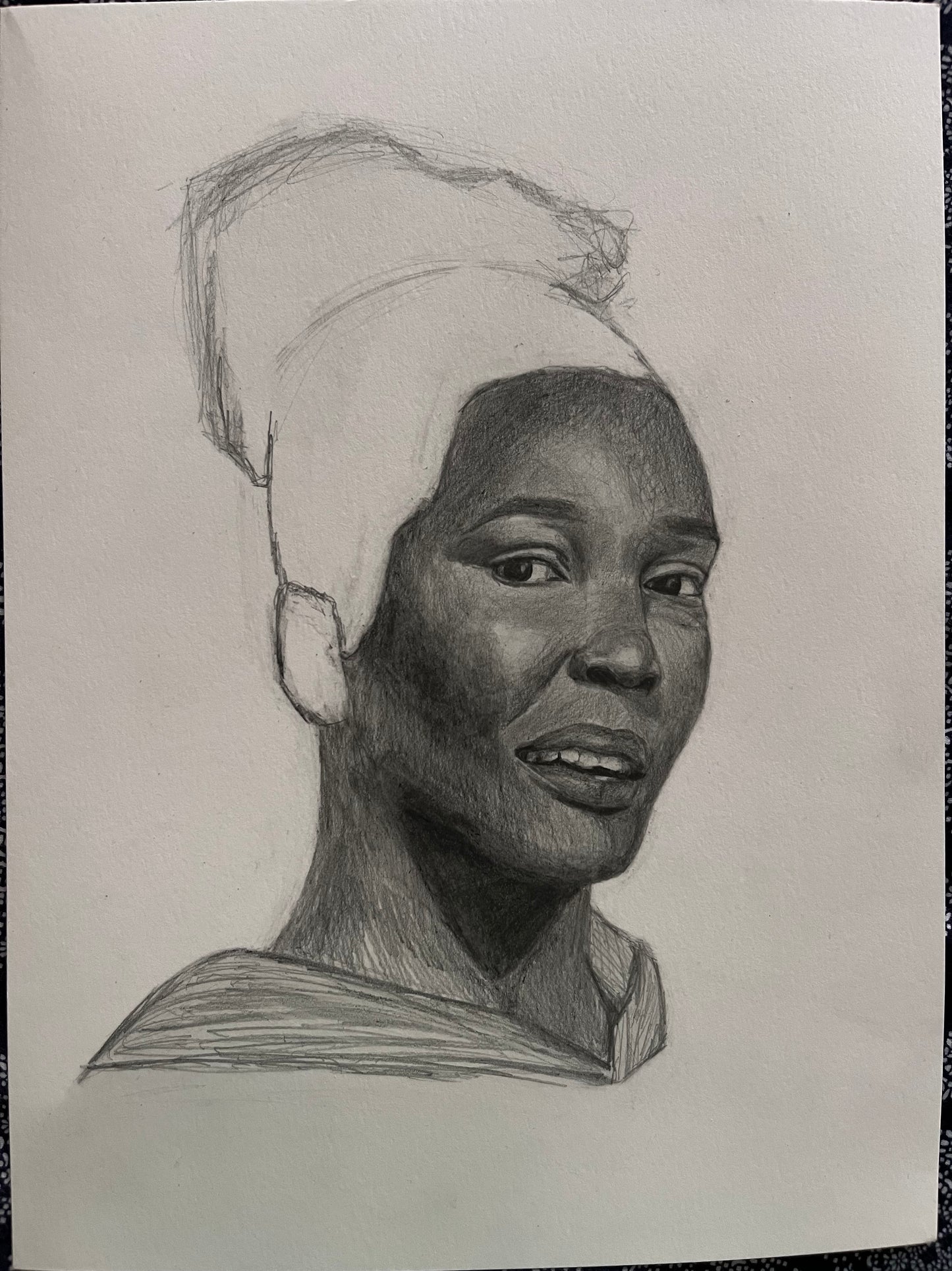 Pencil portrait (black and white)