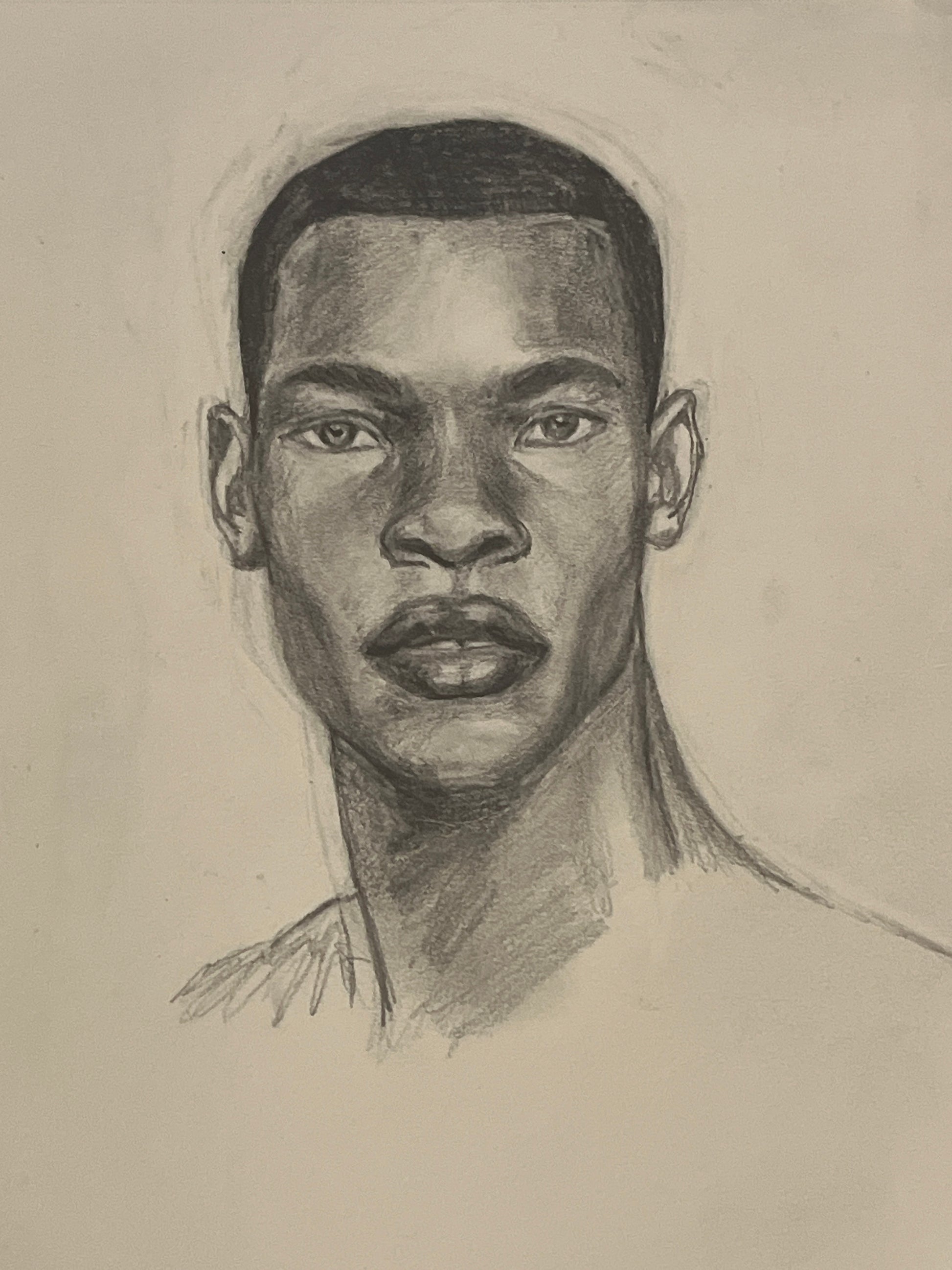 Example photo of a pencil portrait 